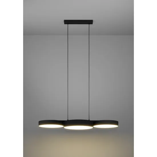 Eglo Barbano-Z fekete LED függesztett lámpa (EG-900854) LED 3 izzós IP20