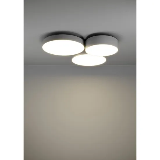 Eglo Barbano-Z szürke LED mennyezeti lámpa (EG-900855) LED 3 izzós IP20