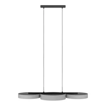 Eglo Barbano-Z szürke LED függesztett lámpa (EG-900856) LED 3 izzós IP20