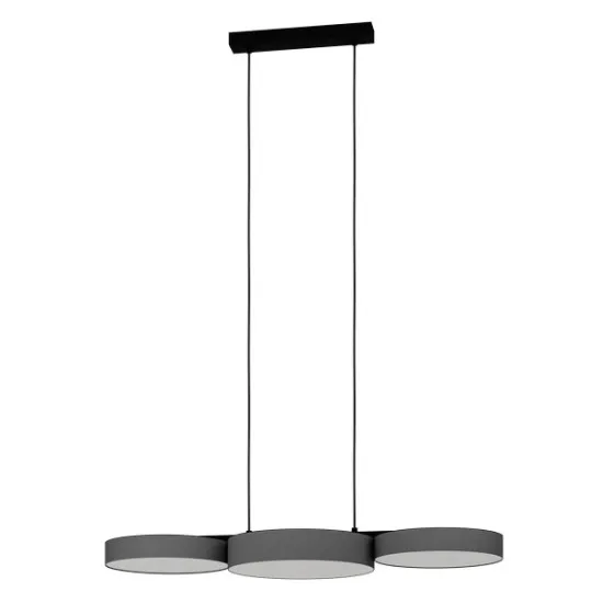 Eglo Barbano-Z szürke LED függesztett lámpa (EG-900856) LED 3 izzós IP20