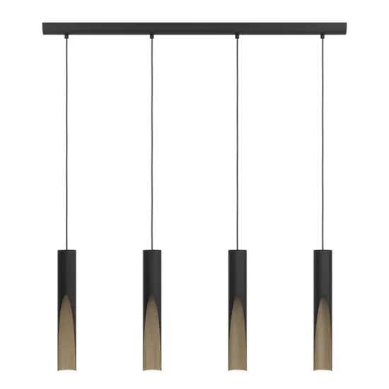 Eglo Barbotto fekete-barna függesztett lámpa (EG-901733) GU10 4 izzós IP20
