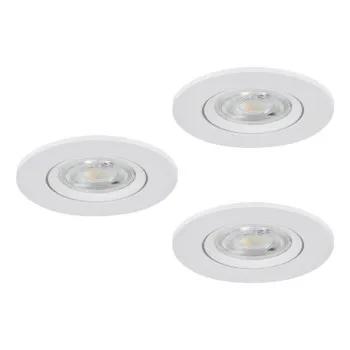 Eglo Barranco fehér LED mennyezetbe építhető lámpa (EG-902262) LED 3 izzós IP20
