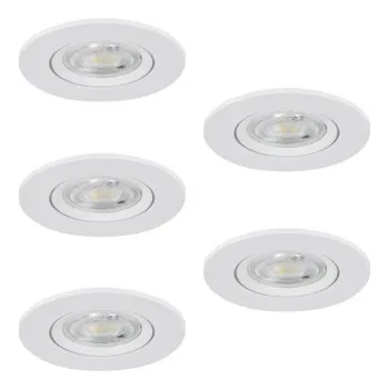 Eglo Barranco fehér LED mennyezetbe építhető lámpa (EG-902263) LED 5 izzós IP20