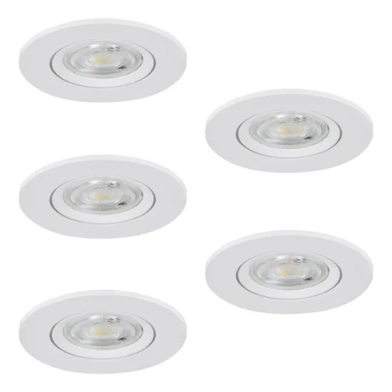 Eglo Barranco fehér LED mennyezetbe építhető lámpa (EG-902263) LED 5 izzós IP20