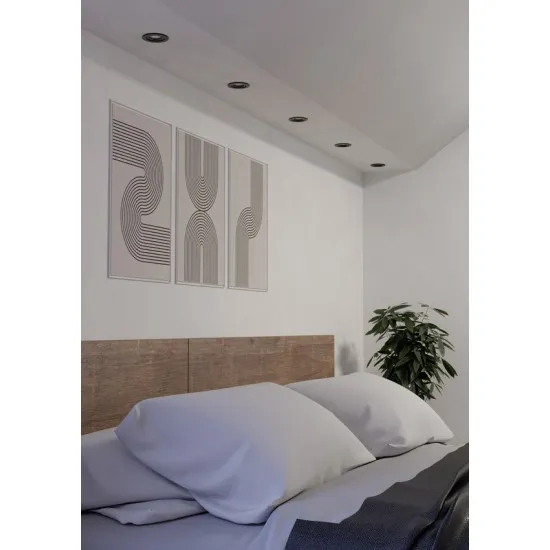 Eglo Barranco fekete LED mennyezetbe építhető lámpa szett (EG-902266) LED 5 izzós IP20