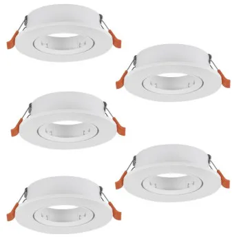 Eglo Barranco GU10 fehér beépíthető dekorációs keret szett (EG-902226) GU10 5 izzós IP20