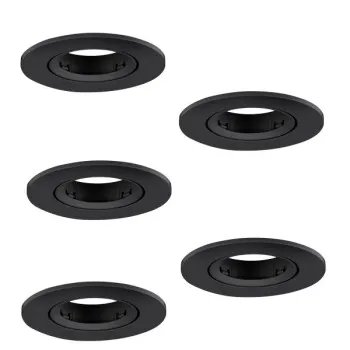 Eglo Barranco GU10 fekete beépíthető dekorációs keret szett (EG-902229) GU10 5 izzós IP20