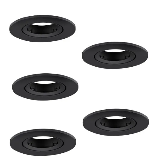 Eglo Barranco GU10 fekete beépíthető dekorációs keret szett (EG-902229) GU10 5 izzós IP20