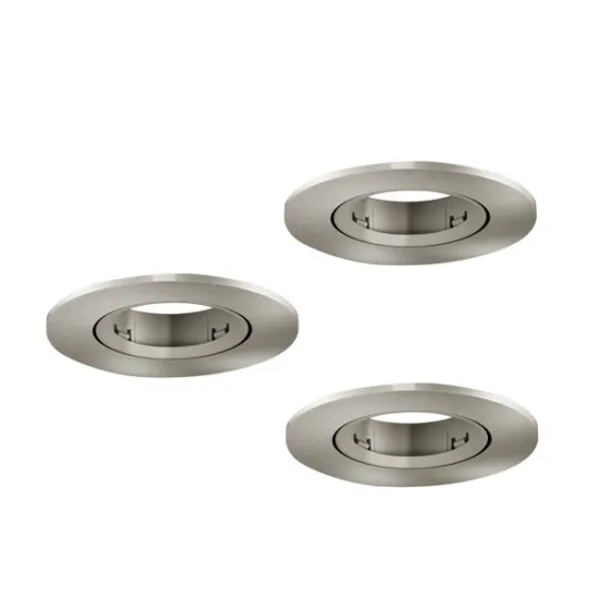 Eglo Barranco GU10 matt nikkel beépíthető dekorációs keret szett (EG-902232) GU10 3 izzós IP20