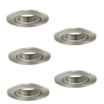 Eglo Barranco GU10 matt nikkel beépíthető dekorációs keret szett (EG-902233) GU10 5 izzós IP20