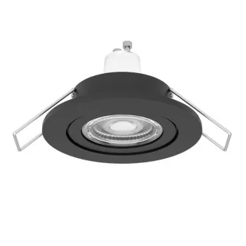 Eglo Barranco GU10 fekete fürdőszobai mennyezetbe építhető lámpa (EG-902236) GU10 1 izzós IP44