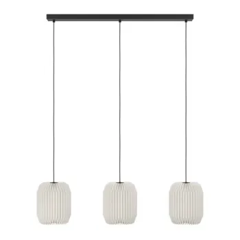 Eglo Belgrave fekete-fehér függesztett lámpa (EG-44102) E27 3 izzós IP20