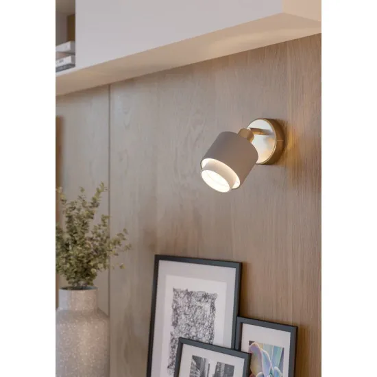 Eglo Bellizzi nikkel-szürke fali spotlámpa (EG-901045) E14 1 izzós IP20