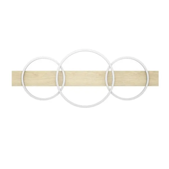 Eglo Boyal fekete-natúr LED mennyezeti lámpa (EG-901717) LED 3 izzós IP20