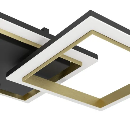 Eglo Calliera fekete-sárgaréz LED mennyezeti lámpa (EG-901222) LED 1 izzós IP20