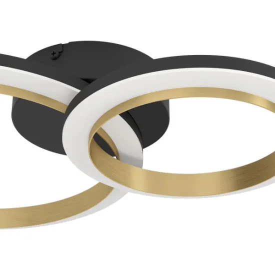 Eglo Calliera fekete-sárgaréz LED mennyezeti lámpa (EG-901223) LED 1 izzós IP20