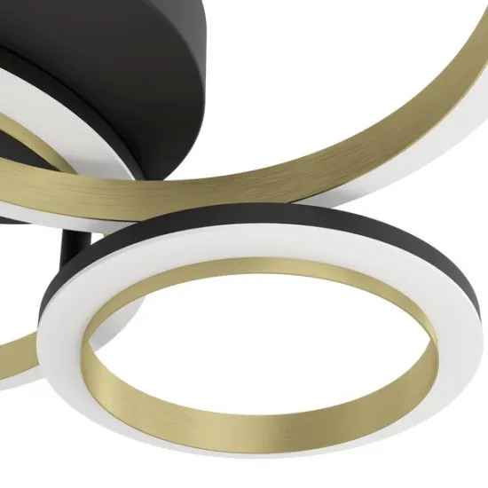 Eglo Calliera fekete-sárgaréz LED mennyezeti lámpa (EG-901224) LED 1 izzós IP20