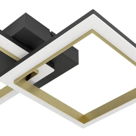Eglo Calliera fekete-sárgaréz LED mennyezeti lámpa (EG-901225) LED 1 izzós IP20