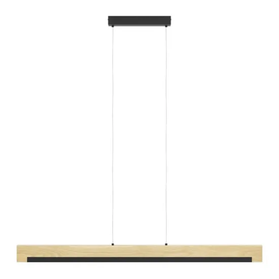 Eglo Camacho fekete-natúr LED függesztett lámpa (EG-901737) LED 1 izzós IP20