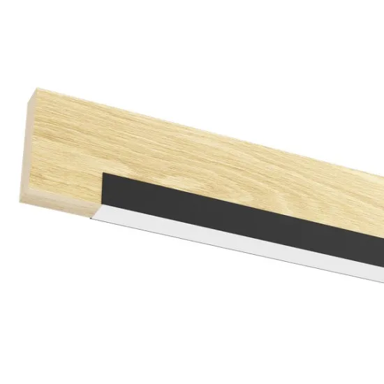 Eglo Camacho fekete-natúr LED függesztett lámpa (EG-901737) LED 1 izzós IP20