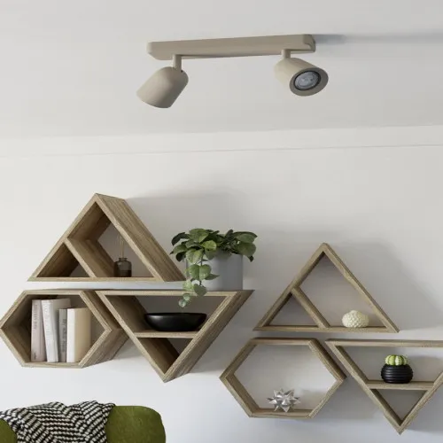 Eglo Camaldoli homokszínű mennyezeti spotlámpa (EG-902344) GU10 2 izzós IP20