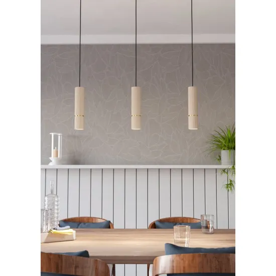 Eglo Caminia homokszínű függesztett lámpa (EG-901152) GU10 3 izzós IP20