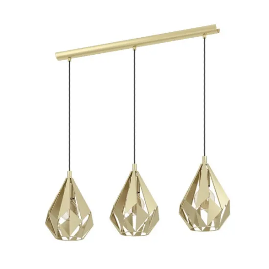 Eglo Carlton arany függesztett lámpa (EG-43909) E27 3 izzós IP20