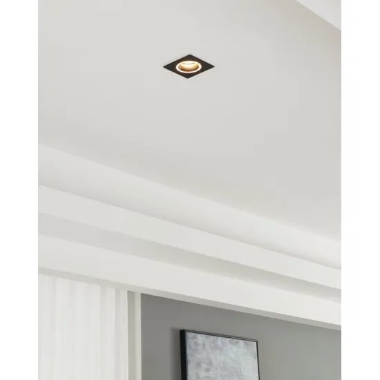 Eglo Carosso fekete beépíthető dekorációs keret (EG-900451) GU10 1 izzós IP20