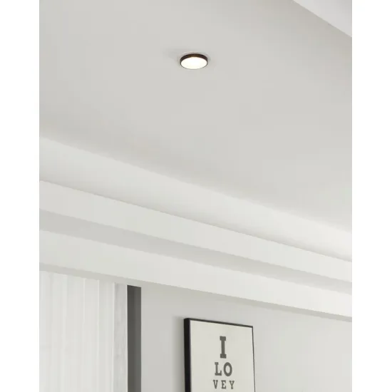 Eglo Carosso fehér-fekete beépíthető dekorációs keret (EG-900456) GU10 1 izzós IP20