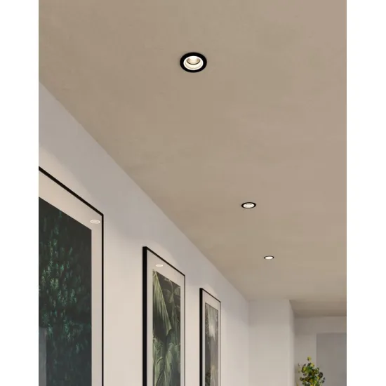 Eglo Carosso fekete-fehér beépíthető dekorációs keret (EG-900815) GU10 1 izzós IP20