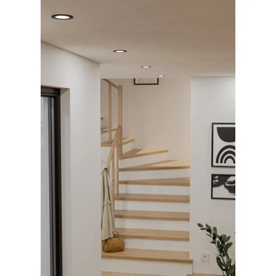 Eglo Carosso-Z fekete LED mennyezetbe építhető lámpa (EG-900764) LED 1 izzós IP20