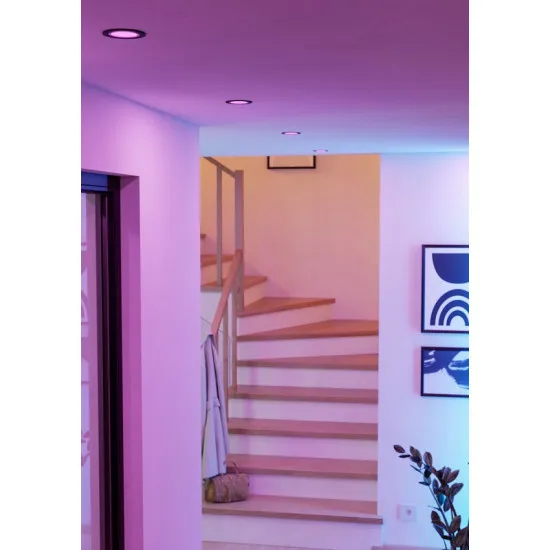 Eglo Carosso-Z fekete LED mennyezetbe építhető lámpa (EG-900764) LED 1 izzós IP20