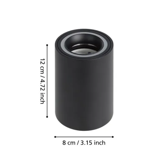 Eglo Carosso-Z fekete LED mennyezeti spotlámpa (EG-901168) GU10 1 izzós IP20