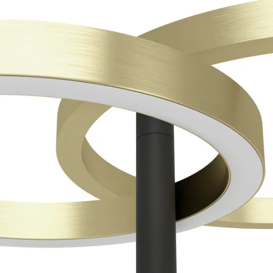 Eglo Castelpoto 1 sárgaréz-fekete LED állólámpa (EG-901975) LED 2 izzós IP20