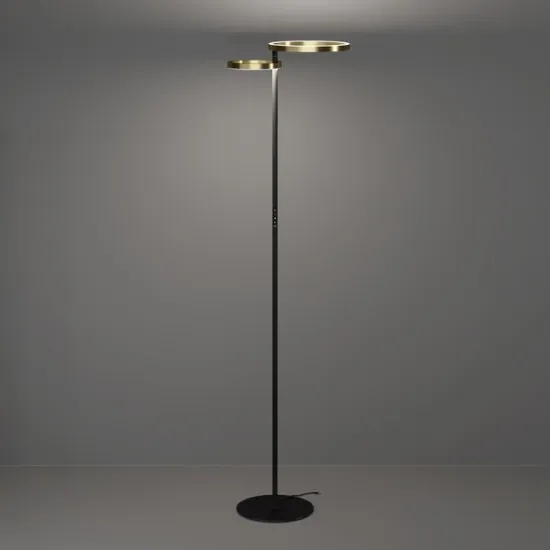 Eglo Castelpoto 1 sárgaréz-fekete LED állólámpa (EG-901975) LED 2 izzós IP20