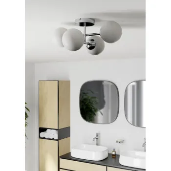 Eglo Castrovido króm fürdőszobai mennyezeti lámpa (EG-902098) G9 4 izzós IP44