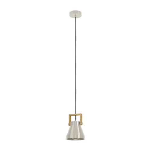 Eglo Cawton acélszínű függesztett lámpa (EG-43951) E27 1 izzós IP20