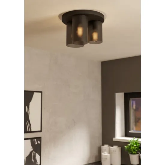 Eglo Colomera fekete mennyezeti lámpa (EG-901161) E27 3 izzós IP20