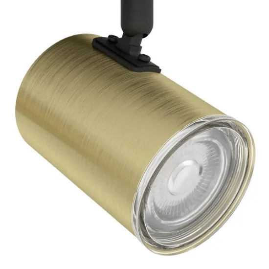 Eglo Consuma 1 fekete-sárgaréz fürdőszobai mennyezeti spotlámpa (EG-300584) GU10 2 izzós IP44