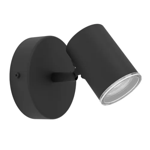Eglo Consuma 1 fekete fürdőszobai fali spotlámpa (EG-901964) GU10 1 izzós IP44