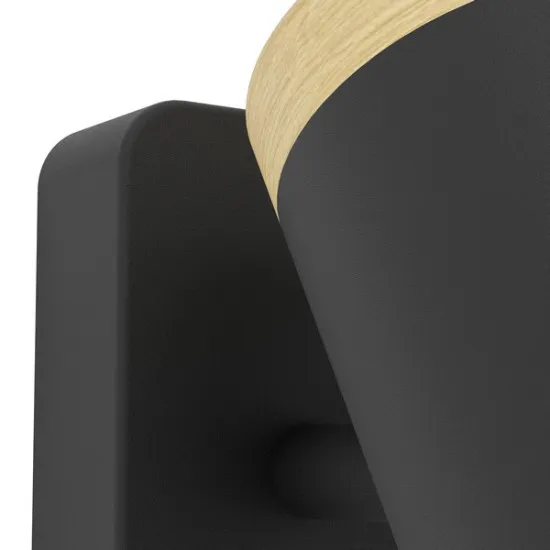 Eglo Consuma fekete-natúr fürdőszobai mennyezeti spotlámpa (EG-300002) GU10 3 izzós IP44