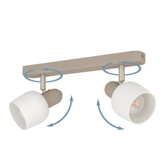 Eglo Corato homokszínű mennyezeti spotlámpa (EG-900715) E14 2 izzós IP20