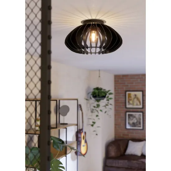 Eglo Cossano 3 fekete mennyezeti lámpa (EG-901001) E27 1 izzós IP20