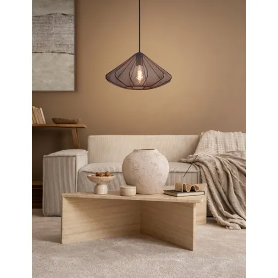 Eglo Dolwen fekete függesztett lámpa (EG-43995) E27 1 izzós IP20