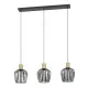 Eglo Empoli fekete-sárgaréz függesztett lámpa (EG-901037) E27 3 izzós IP20