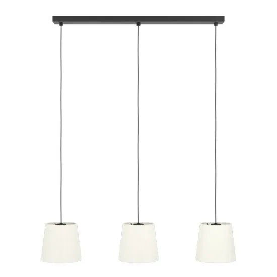 Eglo Febres fekete függesztett lámpa (EG-901263) E27 3 izzós IP20