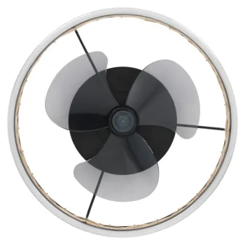 Eglo Frana matt fekete LED mennyezeti ventilátoros lámpa (EG-35148) LED 1 izzós IP20