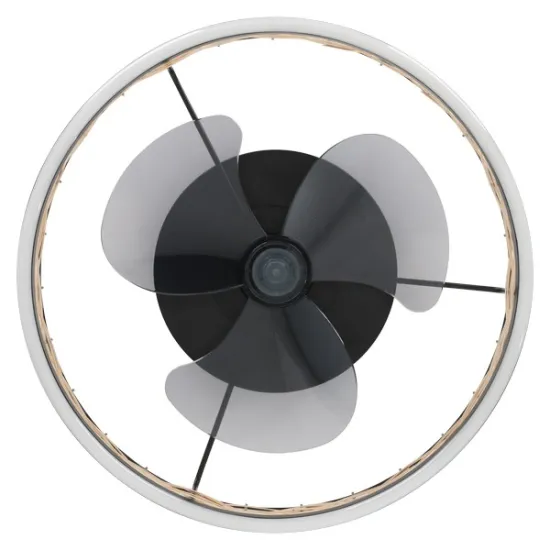 Eglo Frana matt fekete LED mennyezeti ventilátoros lámpa (EG-35148) LED 1 izzós IP20