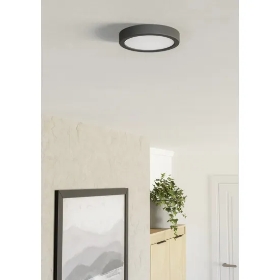 Eglo Fueva 6 fekete LED mennyezeti lámpa (EG-901297) LED 1 izzós IP20