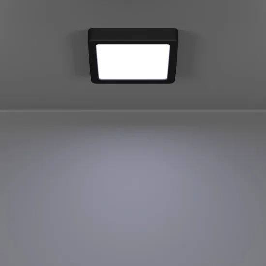 Eglo Fueva 6 fekete LED mennyezeti lámpa (EG-901302) LED 1 izzós IP20